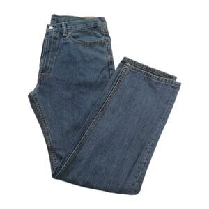 Levi's 505 Jeans Mens Size 36x32 Blue Medium wash Straight Leg Mid Rise  Denim